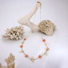 Load image into Gallery viewer, READY TO SHIP Pink & White Coral Necklace - 14k Gold Fill FJD$
