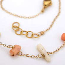 Load image into Gallery viewer, READY TO SHIP Pink & White Coral Necklace - 14k Gold Fill FJD$