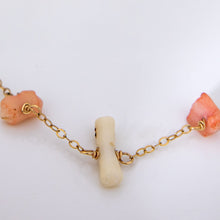 Load image into Gallery viewer, READY TO SHIP Pink & White Coral Necklace - 14k Gold Fill FJD$