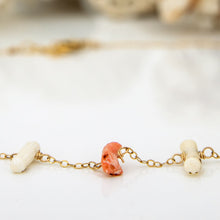 Load image into Gallery viewer, READY TO SHIP Pink & White Coral Necklace - 14k Gold Fill FJD$