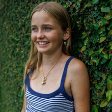 Load image into Gallery viewer, READY TO SHIP Civa Fiji Pearl Necklace with Pineapple Charm - Gold Plated over Stainless Steel FJD$