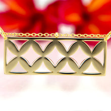 Load image into Gallery viewer, READY TO SHIP Frangipani Bua Bar Necklace - 18k Gold Vermeil FJD$