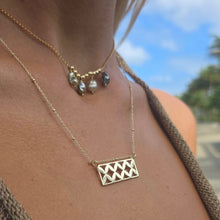 Load image into Gallery viewer, Frangipani Bua Bar Necklace - 18k Gold Vermeil FJD$