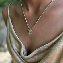 Load image into Gallery viewer, READY TO SHIP Monstera Necklace - 18k Gold Vermeil FJD$