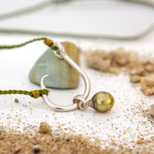 Load image into Gallery viewer, CONTACT US TO RECREATE THIS SOLD OUT STYLE Civa Fiji Pearl Fish Hook Necklace - Nylon & 925 Sterling Silver FJD$