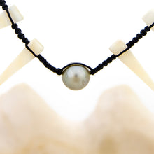 Load image into Gallery viewer, READY TO SHIP Civa Fiji Pearl & Mother of Pearl Necklace - Nylon & 925 Sterling Silver FJD$