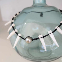 Load image into Gallery viewer, READY TO SHIP Civa Fiji Pearl & Mother of Pearl Necklace - Nylon & 925 Sterling Silver FJD$