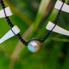 Load image into Gallery viewer, READY TO SHIP Civa Fiji Pearl & Mother of Pearl Necklace - Nylon & 925 Sterling Silver FJD$