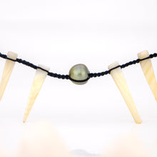 Load image into Gallery viewer, READY TO SHIP Civa Fiji Pearl & Mother of Pearl Necklace - Nylon & Faux Suede FJD$