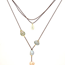Load image into Gallery viewer, READY TO SHIP Civa Fiji & Freshwater Pearl Lariat Necklace - Nylon FJD$