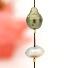 Load image into Gallery viewer, READY TO SHIP Civa Fiji & Freshwater Pearl Lariat Necklace - Nylon FJD$