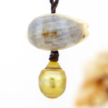 Load image into Gallery viewer, READY TO SHIP Civa Fiji Pearl & Shell Necklace - Nylon FJD$