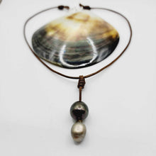 Load image into Gallery viewer, CONTACT US TO RECREATE THIS SOLD OUT STYLE Double Pearl Lariat Y-Necklace - Nylon & 925 Sterling Silver FJD$