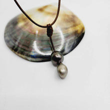 Load image into Gallery viewer, CONTACT US TO RECREATE THIS SOLD OUT STYLE Double Pearl Lariat Y-Necklace - Nylon & 925 Sterling Silver FJD$