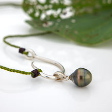 Load image into Gallery viewer, WHOLESALE Civa Fiji Pearl Fish Hook Necklace - Nylon & 925 Sterling Silver FJD$