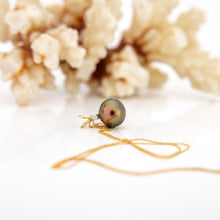 Load image into Gallery viewer, CONTACT US TO RECREATE THIS SOLD OUT STYLE Civa Fiji Pearl Necklace with Diamond Set Pendant - 14k Solid Gold FJD$