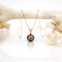 Load image into Gallery viewer, CONTACT US TO RECREATE THIS SOLD OUT STYLE Civa Fiji Pearl Necklace with Diamond Set Pendant - 14k Solid Gold FJD$