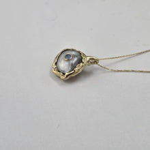 Load image into Gallery viewer, READY TO SHIP Civa Fiji Keshi Pearl & Aquamarine Necklace - 14k Solid Gold FJD$