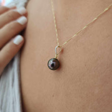 Load image into Gallery viewer, CONTACT US TO RECREATE THIS SOLD OUT STYLE Civa Fiji Graded Pearl Necklace with Diamond Set Pendant - 14k Solid Gold FJD$