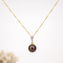 Load image into Gallery viewer, CONTACT US TO RECREATE THIS SOLD OUT STYLE Civa Fiji Graded Pearl Necklace with Diamond Set Pendant - 14k Solid Gold FJD$