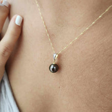 Load image into Gallery viewer, CONTACT US TO RECREATE THIS SOLD OUT STYLE Civa Fiji Graded Pearl Necklace with Diamond Set Pendant - 14k Solid Gold FJD$