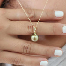 Load image into Gallery viewer, CONTACT US TO RECREATE THIS SOLD OUT STYLE Civa Fiji Pearl Necklace with Diamond Set Pendant - 14k Solid Gold FJD$