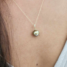 Load image into Gallery viewer, CONTACT US TO RECREATE THIS SOLD OUT STYLE Civa Fiji Pearl Necklace with Diamond Set Pendant - 14k Solid Gold FJD$