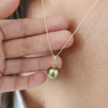 Load image into Gallery viewer, CONTACT US TO RECREATE THIS SOLD OUT STYLE Civa Fiji Pearl Necklace with Diamond Set Pendant - 14k Solid Gold FJD$
