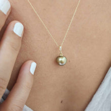 Load image into Gallery viewer, CONTACT US TO RECREATE THIS SOLD OUT STYLE Civa Fiji Pearl Necklace with Diamond Set Pendant - 14k Solid Gold FJD$
