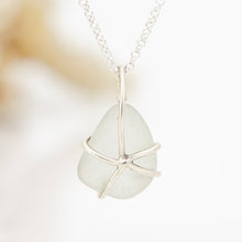 Load image into Gallery viewer, READY TO SHIP Claw Set Seaglass Necklace - 925 Sterling Silver FJD$