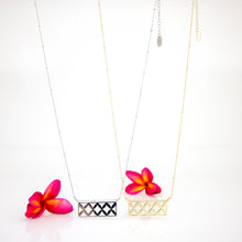 Load image into Gallery viewer, READY TO SHIP Frangipani Bua Bar Necklace - 18k Gold Vermeil FJD$