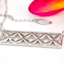 Load image into Gallery viewer, READY TO SHIP Frangipani Bua Bar Necklace - 925 Sterling Silver