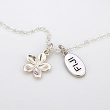 Load image into Gallery viewer, READY TO SHIP Frangipani Charm Necklace in 925 Sterling Silver - FJD$