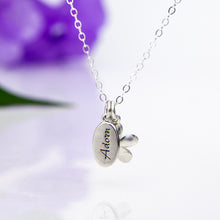 Load image into Gallery viewer, READY TO SHIP Frangipani Charm Necklace in 925 Sterling Silver - FJD$