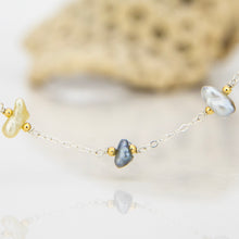 Load image into Gallery viewer, READY TO SHIP Fiji Keshi Pearl Necklace - 925 Sterling Silver FJD$