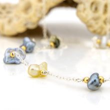 Load image into Gallery viewer, READY TO SHIP Fiji Keshi Pearl Necklace - 925 Sterling Silver FJD$