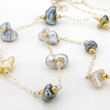 Load image into Gallery viewer, READY TO SHIP Fiji Keshi Pearl Necklace - 925 Sterling Silver FJD$