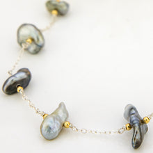 Load image into Gallery viewer, READY TO SHIP Fiji Keshi Pearl Necklace - 925 Sterling Silver FJD$