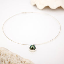 Load image into Gallery viewer, READY TO SHIP Civa Fiji Bezel Set Pearl Necklace - 925 Sterling Silver FJD$
