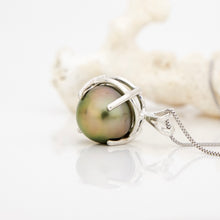 Load image into Gallery viewer, READY TO SHIP Civa Fiji Claw Set Graded Pearl Necklace - 925 Sterling Silver FJD$