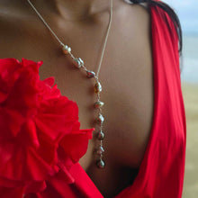 Load image into Gallery viewer, READY TO SHIP Fiji Keshi Pearl Lariat Necklace - 925 Sterling Silver FJD$