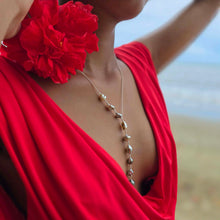 Load image into Gallery viewer, READY TO SHIP Fiji Keshi Pearl Lariat Necklace - 925 Sterling Silver FJD$