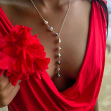 Load image into Gallery viewer, READY TO SHIP Fiji Keshi Pearl Lariat Necklace - 925 Sterling Silver FJD$