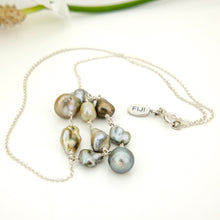 Load image into Gallery viewer, READY TO SHIP Fiji Keshi Pearl Lariat Necklace - 925 Sterling Silver FJD$