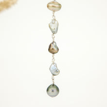 Load image into Gallery viewer, READY TO SHIP Fiji Keshi Pearl Lariat Necklace - 925 Sterling Silver FJD$