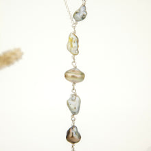 Load image into Gallery viewer, READY TO SHIP Fiji Keshi Pearl Lariat Necklace - 925 Sterling Silver FJD$