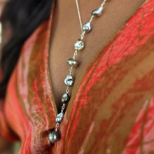 Load image into Gallery viewer, READY TO SHIP Fiji Keshi Pearl Lariat Necklace - 925 Sterling Silver FJD$