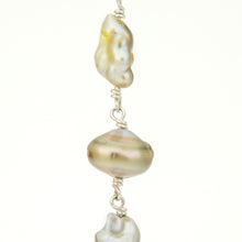 Load image into Gallery viewer, READY TO SHIP Fiji Keshi Pearl Lariat Necklace - 925 Sterling Silver FJD$
