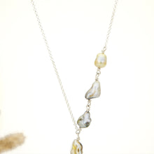 Load image into Gallery viewer, READY TO SHIP Fiji Keshi Pearl Lariat Necklace - 925 Sterling Silver FJD$
