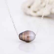 Load image into Gallery viewer, READY TO SHIP Infinity Floating Civa Fiji Pearl Necklace - 925 Sterling Silver FJD$